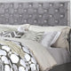 3-Piece Queen Bedroom Set – Silver Finish Bed & Matching Nightstand