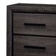 Queen Bedroom Set in Gray & Black Wood – 3 Piece Set with 2 Nightstands