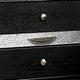 Queen Bedroom Set, Black, Silver Wood, 3 Piece Set with 2 Nightstands