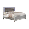 Queen Bedroom Set, Silver Wood, 3 Piece Set with 2 Nightstands