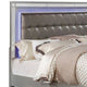 Queen Bedroom Set, Silver Wood, 3 Piece Set with 2 Nightstands