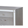 Queen Bedroom Set, Silver Wood, 3 Piece Set with 2 Nightstands
