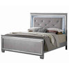 Queen Bedroom Set, Gray Wood, 2 Piece Set with Nightstand