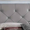 Queen Bedroom Set, Gray Wood, 3 Piece Set with 2 Nightstands