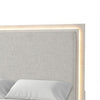 Queen Bedroom Set in Weathered Gray Wood with White & Silver Accents – 3 Piece Set with 2 Nightstands