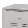 Queen Bedroom Set, Champagne Gray, Nickel, Champagne Silver Wood, 3 Piece Set with 2 Nightstands