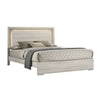 Queen Bedroom Set, White Wash, Stone Gray, 2 Piece Set with Nightstand