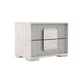 Queen Bedroom Set, White Wash, Stone Gray, 2 Piece Set with Nightstand