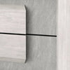 Queen Bedroom Set, White Wash, Stone Gray, 2 Piece Set with Nightstand