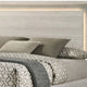 Queen Bedroom Set, White Wash, Stone Gray, 3 Piece Set with 2 Nightstands