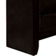 Queen Bedroom Set in Black & Nickel Wood – 3 Piece Set with 2 Nightstands