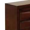 Queen Bedroom Set, Cherry Brown, Nickel Wood, 2 Piece Set with Nightstand
