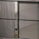 Queen Bedroom Set, Light Taupe, Chrome Silver Wood, 2 Piece Set with Nightstand