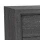 Queen Bedroom Set, Gray, Black Wood, 2 Piece Set with Nightstand