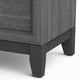 Queen Bedroom Set, Gray, Black Wood, 3 Piece Set with 2 Nightstands