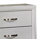 Queen Bedroom Set, White, Black, Nickel Wood, 2 Piece Set with Nightstand