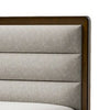 Queen Bedroom Set, Brown, Bronze, Light Gray Wood, 2 Piece Set with Nightstand