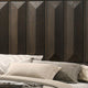 Queen Bedroom Set, Espresso Brown, Nickel Wood, 2 Piece Set with Nightstand