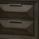 Queen Bedroom Set, Espresso Brown, Nickel Wood, 2 Piece Set with Nightstand