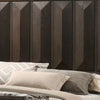 Queen Bedroom Set, Espresso Brown, Nickel Wood, 3 Piece Set with 2 Nightstands