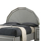 Queen Bedroom Set, Metallic Gray, Silver Wood, 3 Piece Set with 2 Nightstands