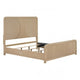 Queen Bedroom Set, Natural Brown Wood, 3 Piece Set with 2 Nightstands