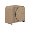 Queen Bedroom Set, Natural Brown Wood, 3 Piece Set with 2 Nightstands