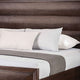 Queen Bedroom Set, Espresso Brown, Gold Wood, 3 Piece Set with 2 Nightstands