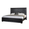 Queen Bedroom Set, Black, Chrome, Nickel Wood, 3 Piece Set with 2 Nightstands