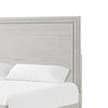 Queen Bedroom Set, White, Nickel Wood, 2 Piece Set with Nightstand