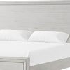 Queen Bedroom Set, White, Nickel Wood, 3 Piece Set with 2 Nightstands