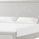 Queen Bedroom Set, White, Nickel Wood, 3 Piece Set with 2 Nightstands