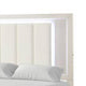 Queen Bedroom Set, White, Chrome Wood, 3 Piece Set with 2 Nightstands