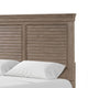 Queen Bedroom Set, Gray, Dark Bronze Wood, 2 Piece Set with Nightstand