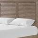 Queen Bedroom Set, Gray, Dark Bronze Wood, 3 Piece Set with 2 Nightstands