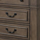 Queen Bedroom Set, Walnut Brown, Black, 3 Piece Set with 2 Nightstands
