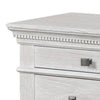 Queen Bedroom Set, Gray, Cream Wood, 2 Piece Set with Nightstand