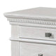 Queen Bedroom Set, Gray, Cream Wood, 2 Piece Set with Nightstand