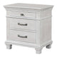 Queen Bedroom Set, Gray, Cream Wood, 3 Piece Set with 2 Nightstands