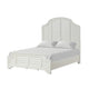 Queen Bedroom Set, White Wood, 3 Piece Set with 2 Nightstands
