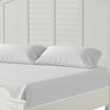 Queen Bedroom Set, White Wood, 3 Piece Set with 2 Nightstands