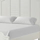 Queen Bedroom Set, White Wood, 3 Piece Set with 2 Nightstands