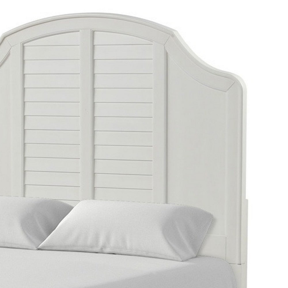 Queen Bedroom Set, White Wood, 3 Piece Set with 2 Nightstands
