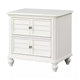 Queen Bedroom Set, White Wood, 3 Piece Set with 2 Nightstands
