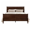 Queen Bedroom Set, Cherry Brown, Bronze Wood, 3 Piece Set with 2 Nightstands