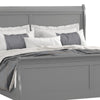 Queen Bedroom Set, Gray, Nickel Wood, 2 Piece Set with Nightstand