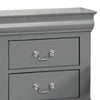 Queen Bedroom Set, Gray, Nickel Wood, 3 Piece Set with 2 Nightstands