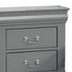 Queen Bedroom Set, Gray, Nickel Wood, 3 Piece Set with 2 Nightstands