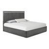 Queen Bedroom Set, Ash Gray, Chrome Wood, 3 Piece Set with 2 Nightstands