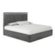 Queen Bedroom Set, Ash Gray, Chrome Wood, 3 Piece Set with 2 Nightstands